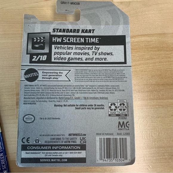 MATTEL hot wheels mario kart standard kart die cast car video game collectible - Picture 8 of 9